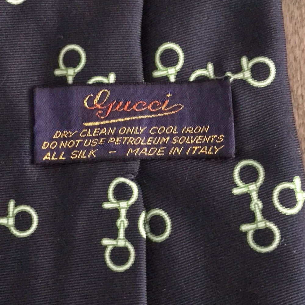 Gucci Blue Silk Tie - Picture 2 of 3